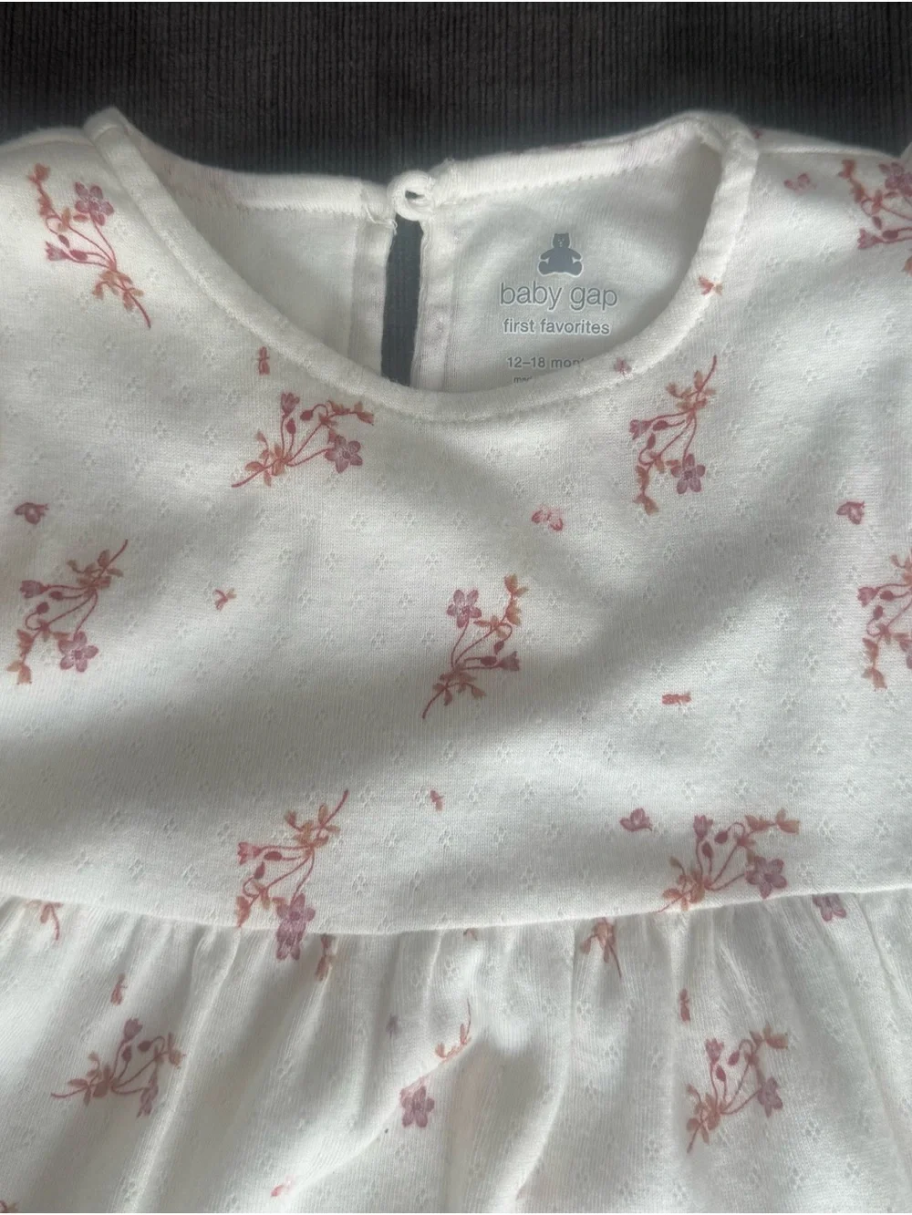 BabyGap Floral Infant Long-Sleeve Flower Dress Size 12-18 months